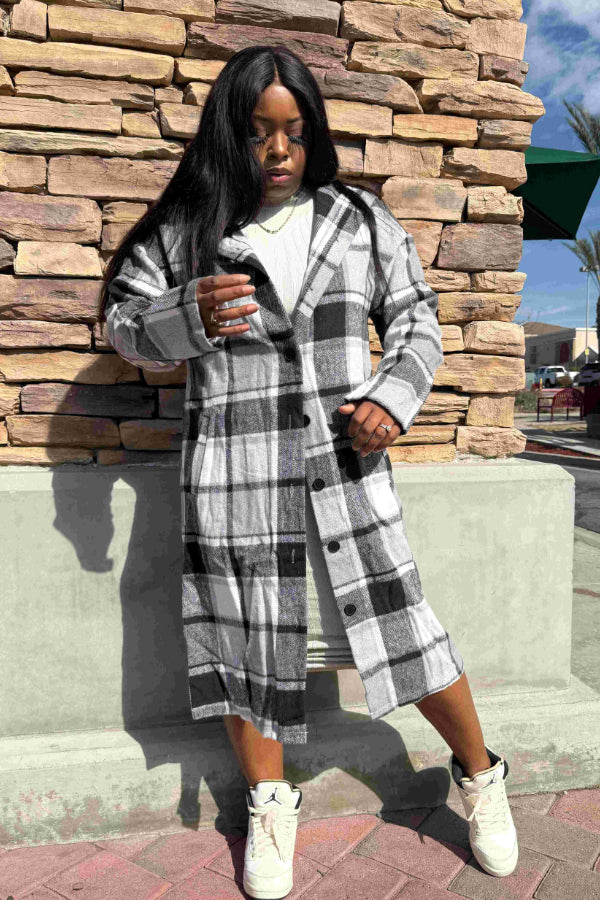Plus-Size Trench Coat